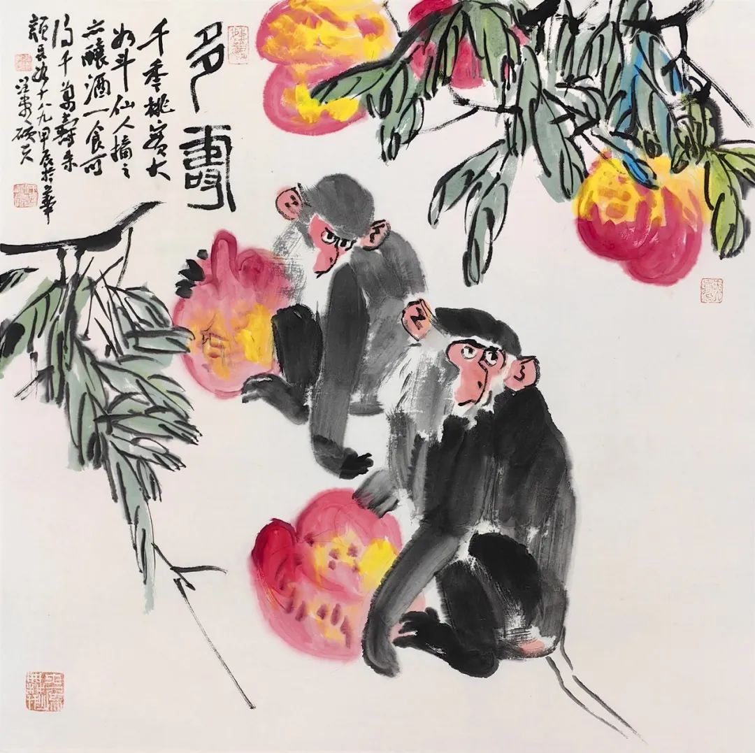 《多寿 》69x69cm.jpg